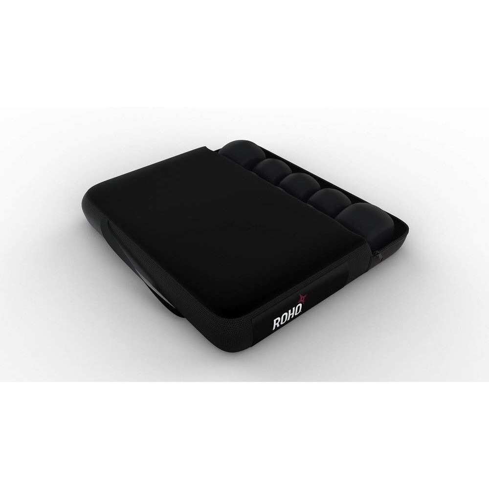 Black Air-Cell Seat Cushion for Comfort and Pressure Relief